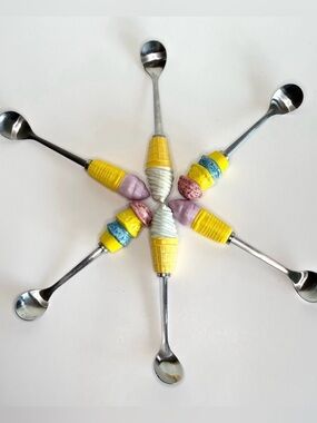 6 Ice Cream Soda Ice Cream Sundae Long Spoons